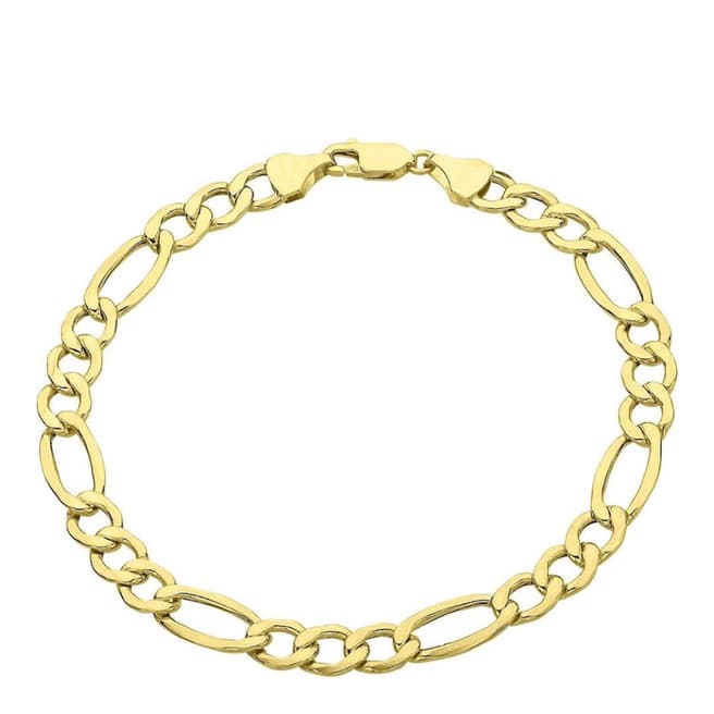 Liv Oliver 18K Gold Plated Figaro Bracelet