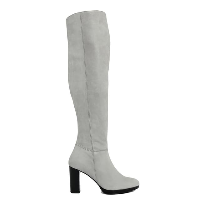 Bluetag Grey Leather High Knee Boot