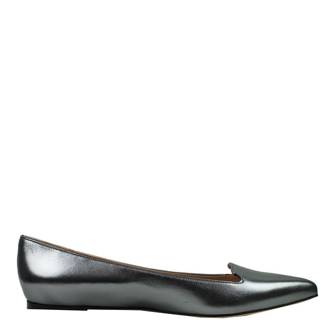 Sergio Rossi Metallic Leather Luxe Loafers