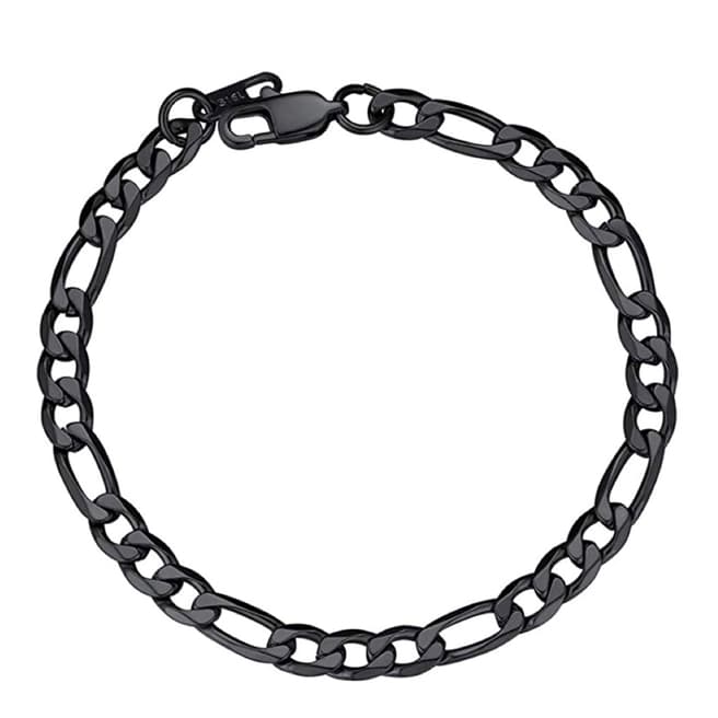 Stephen Oliver Black Chain Figaro Link Bracelet