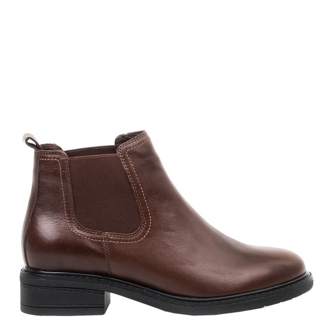 Belwest Brown Leather Chelsea Style Boots