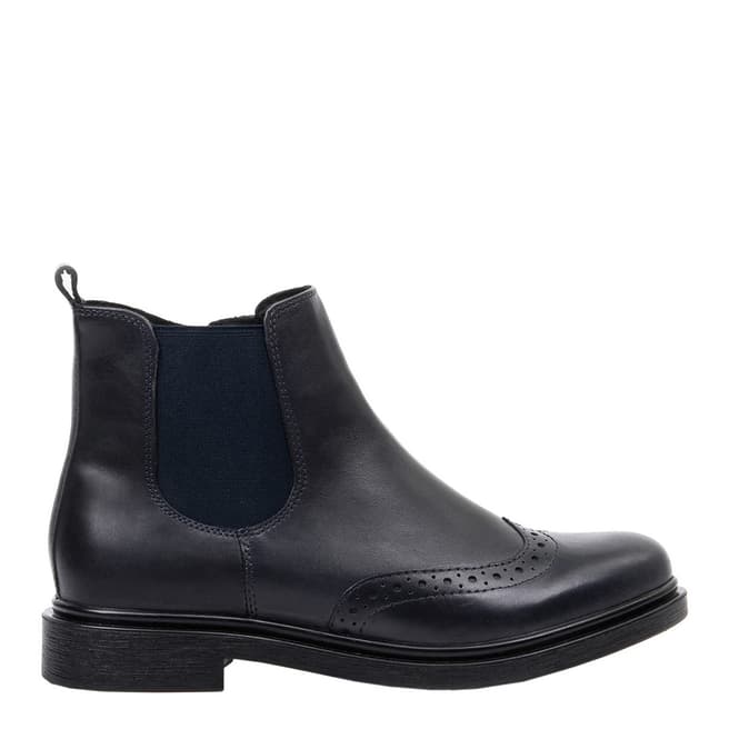 Belwest Navy Chelsea Style Leather Boots