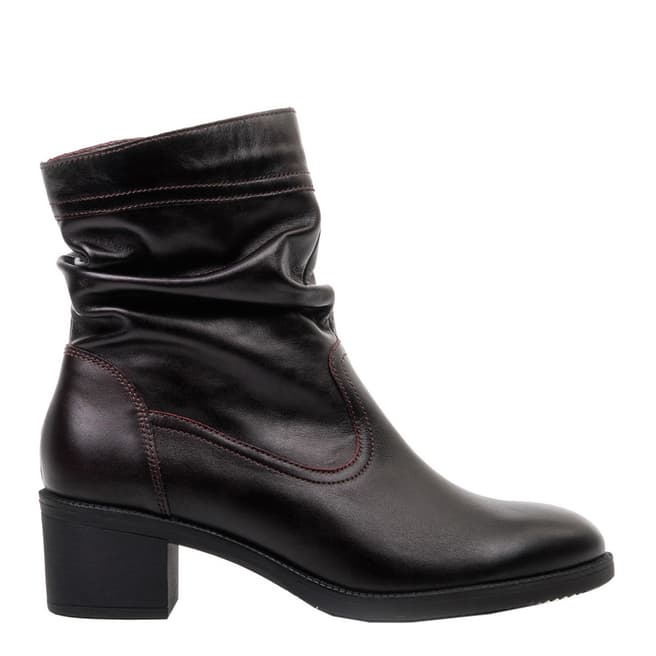 Belwest Black Leather Trend Ankle Boots