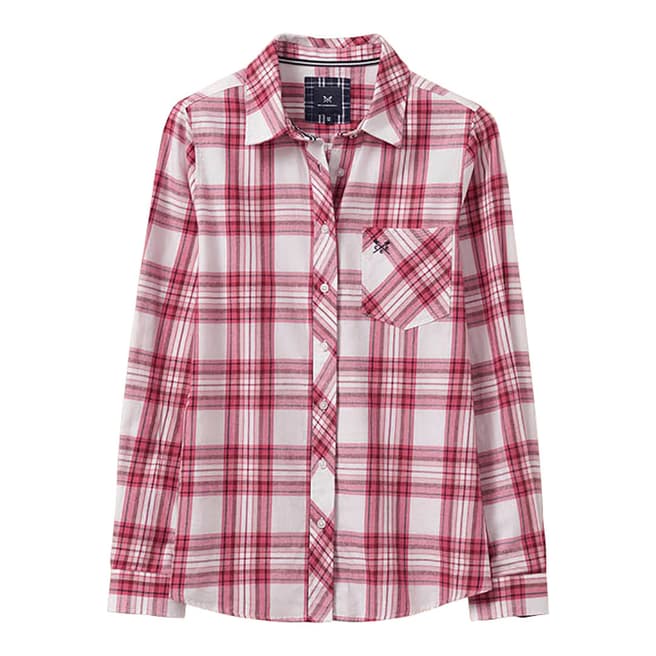 Crew Clothing Red Check Flannel Shirt
