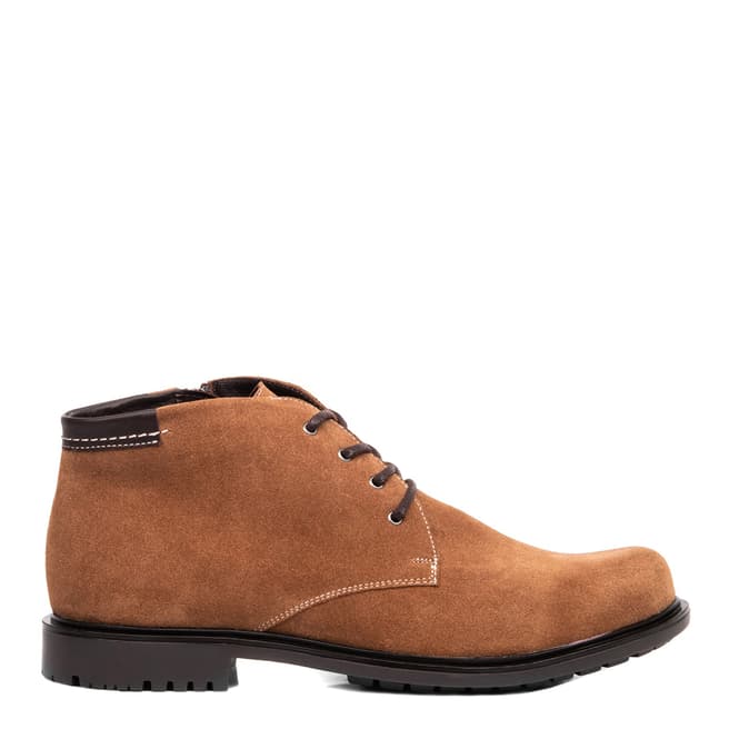 Belwest Light Brown Suede Lace Up Boots