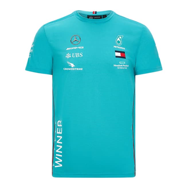 Mercedes AMG-Petronas Motorsport Blue Logo T-Shirt