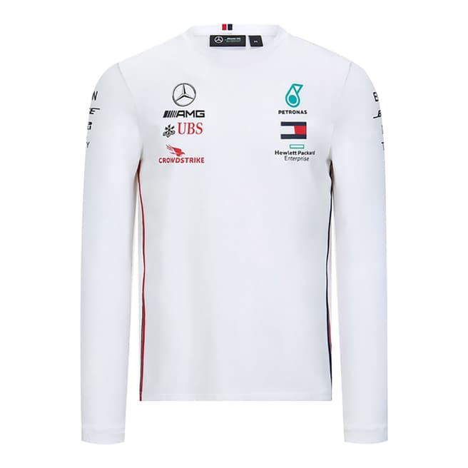 Mercedes AMG-Petronas Motorsport White Logo Driver Tee