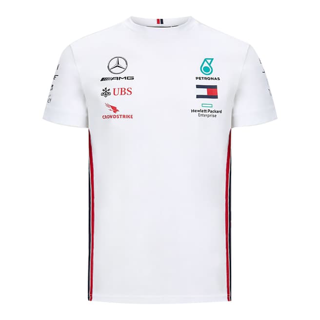 Mercedes AMG-Petronas Motorsport White Mercedes Logo Driver Tee