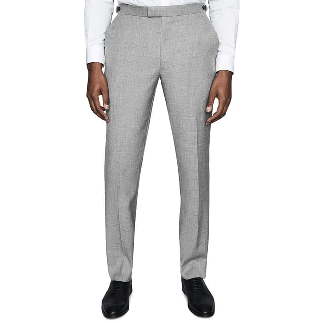 Reiss Grey Trullo Slim Wool Suit Trousers