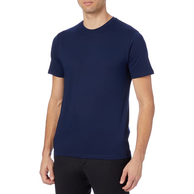 Reiss Navy Dawn Cotton Blend T-Shirt
