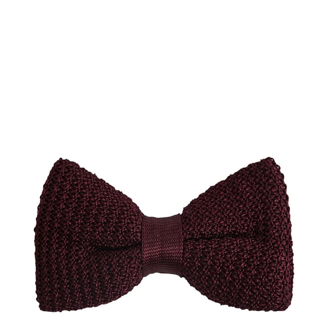 Reiss Bordeaux Dexter Knit Silk Bow Tie