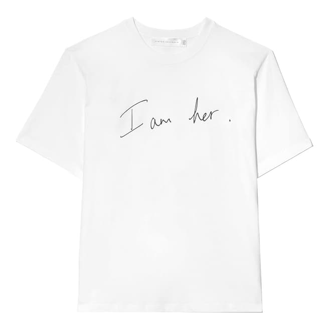 VICTORIA, VICTORIA BECKHAM White 'I Am Her' T-shirt