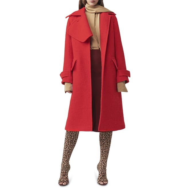 Victoria Beckham Candy Flared Wool Coat