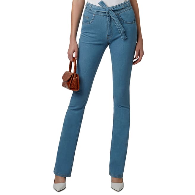 VICTORIA, VICTORIA BECKHAM 70'S Raw Slim Flare Star Jeans