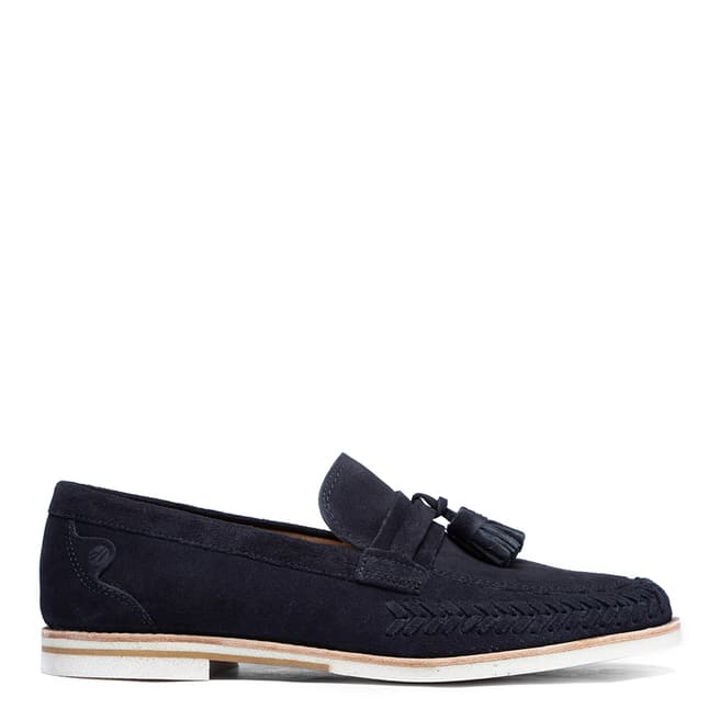 Hudson London Navy Suede Cannock Loafers