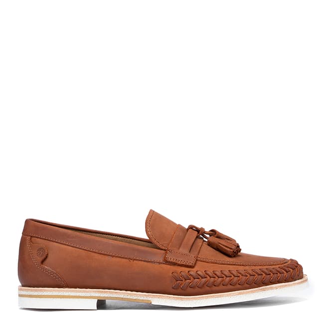 Hudson London Tan Suede Cannock Loafers