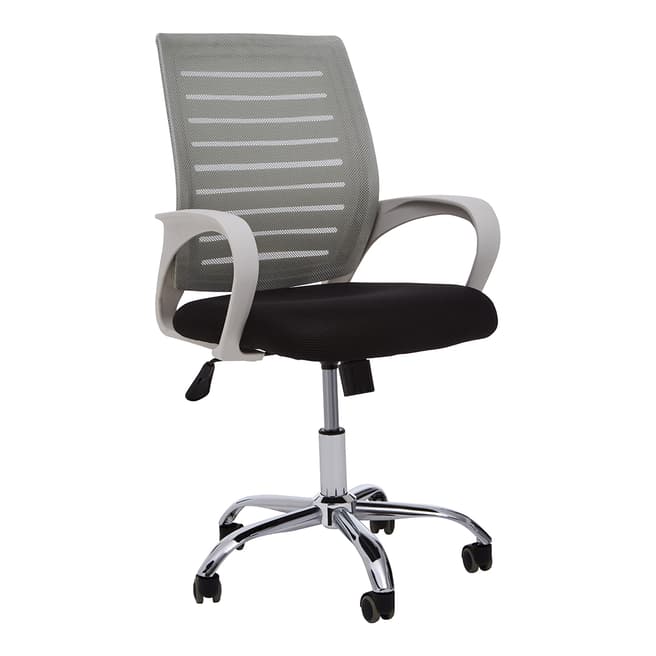 Fifty Five South Grey/White Office Chair, 60x57cm
