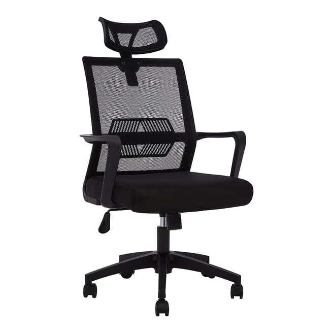 Fifty Five South Black Office Chair, 59x63cm