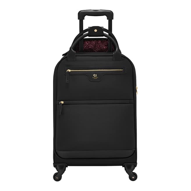 Radley Black Premium Soft Small 4 Wheel Suitcase