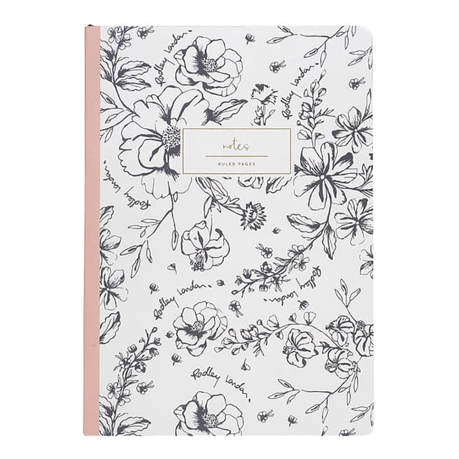 Radley Light Natural Sketchy Floral A5 Notebook