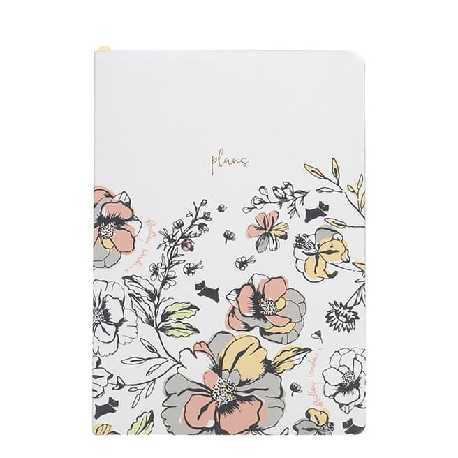 Radley Light Natural Sketchy Floral A6 Notebook