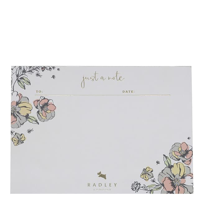 Radley Light Natural Sketchy Floral Tear Off Notecards