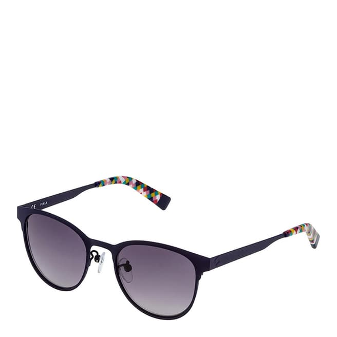 Furla Navy Blue Oval Sunglasses