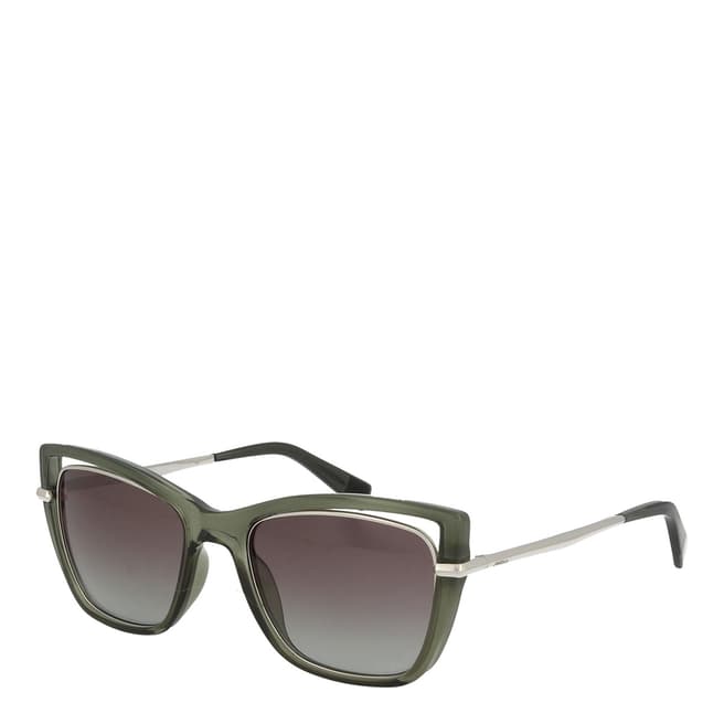 Furla Grey Green Square Sunglasses