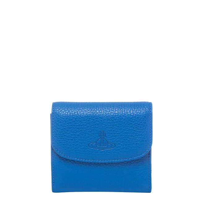 Vivienne Westwood Blue Rachel Medium Wallet With Coin Pocket