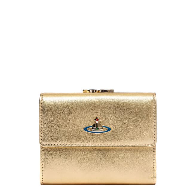 Vivienne Westwood Gold Nappa Medium Wallet