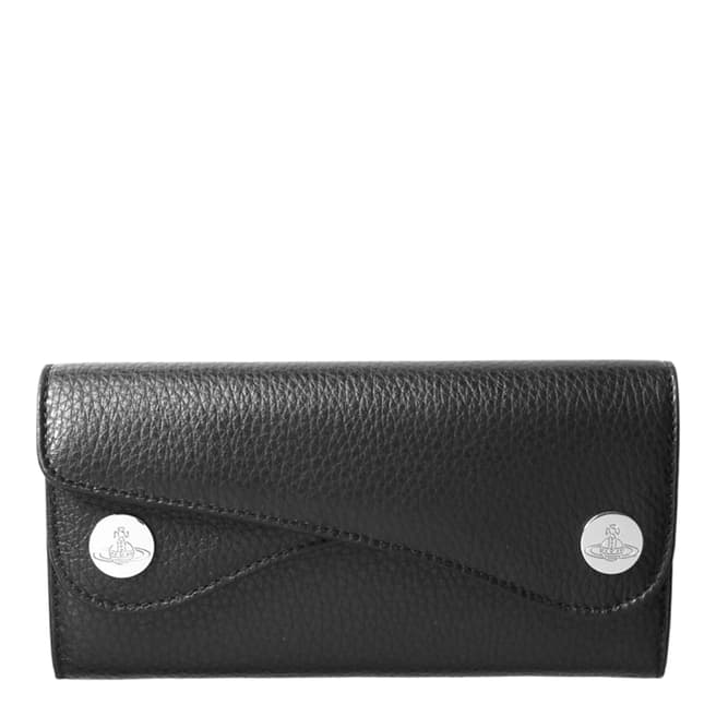 Vivienne Westwood Black Double Flap Wallet