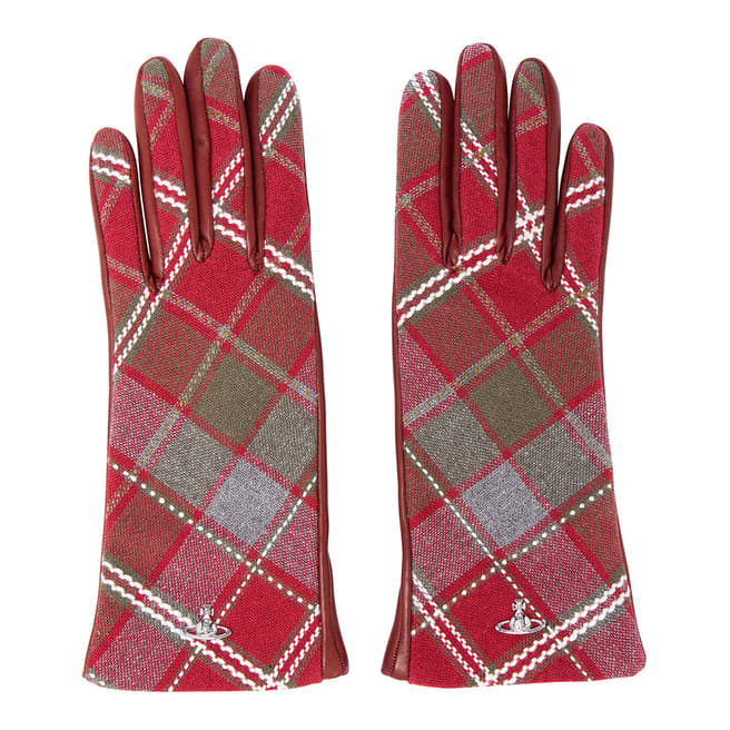 Vivienne Westwood Red Multi Classic Long Gloves