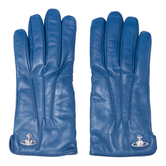 Vivienne Westwood Blue Multi Classic Gloves
