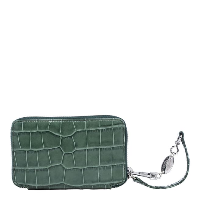 Vivienne Westwood Green Lisa Square Coin Case