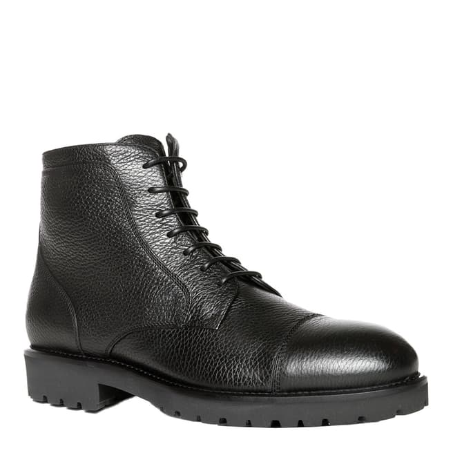 BOSS Black Eden Leather Ankle Boots