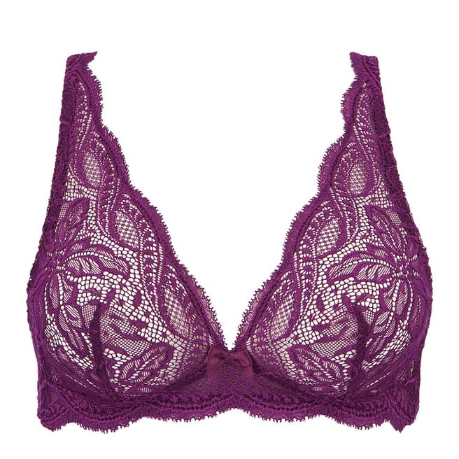 Simone Perele Purple Eden Soft Triangle Bra 