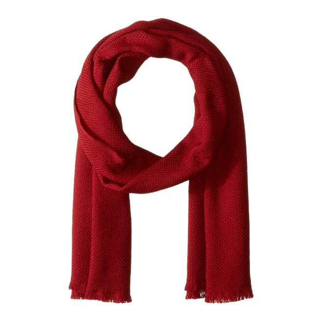 BOSS Dark Red Canno Scarf