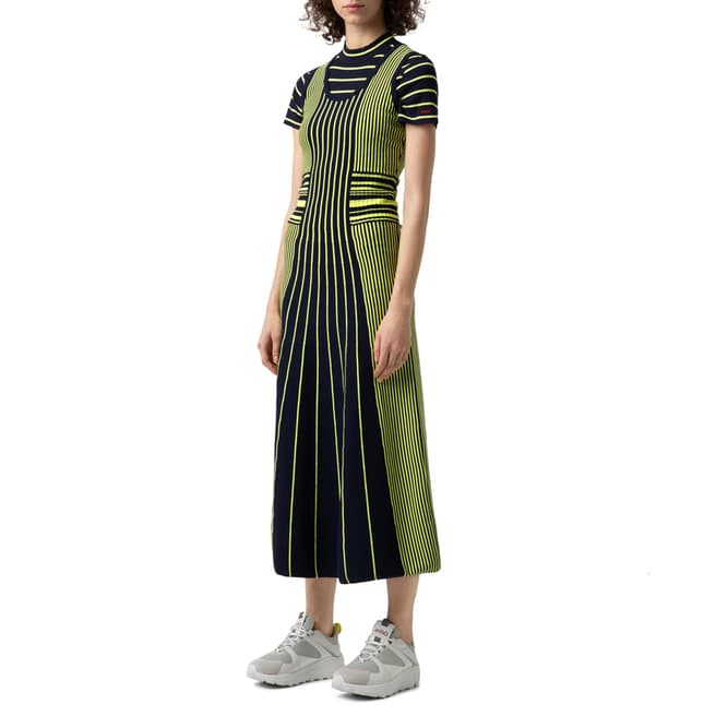 HUGO Green Stripe Silbiana Dress
