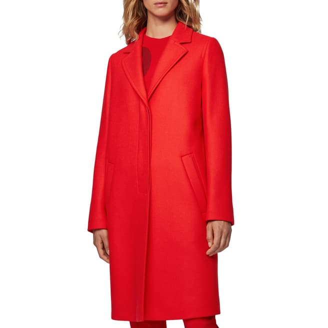BOSS Red Oluise Cashmere Wool Blend Coat