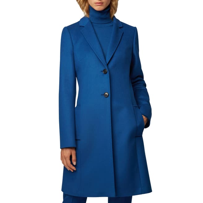 BOSS Blue Cavinela Cashmere/Wool Blend Coat