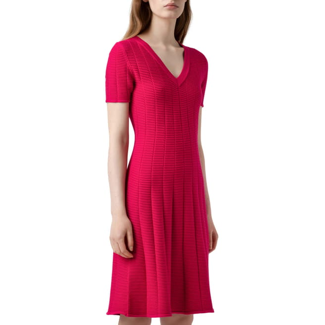 HUGO Red Sawerya Knitted Dress