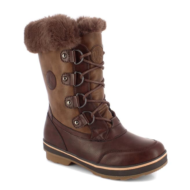 Kimberfeel Dark Brown Leana Snow Boots