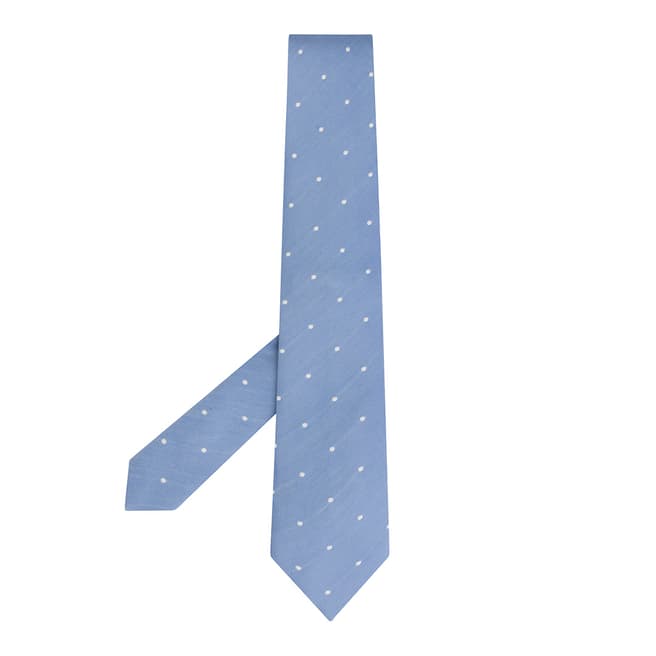 Hackett London Blue Casual Dot Tie