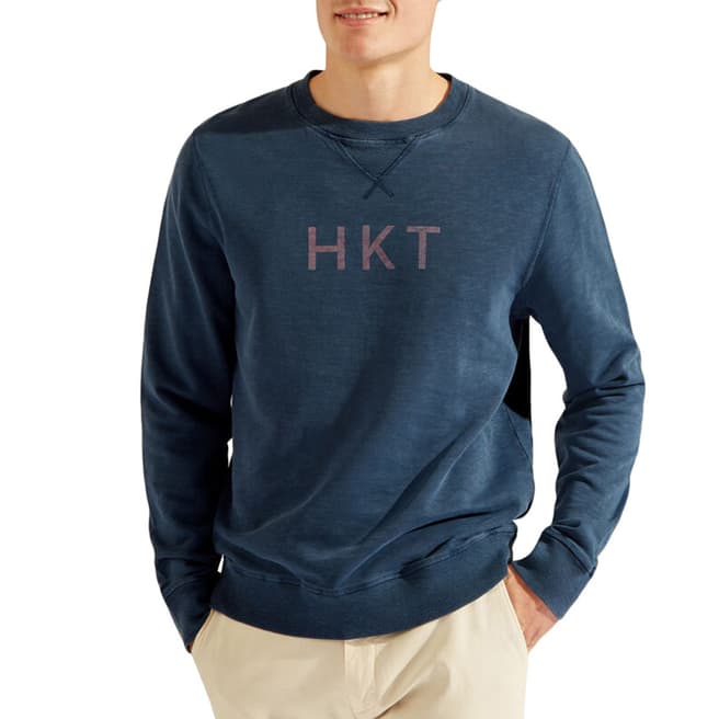 Hackett London Ink Cotton Crew Sweatshirt
