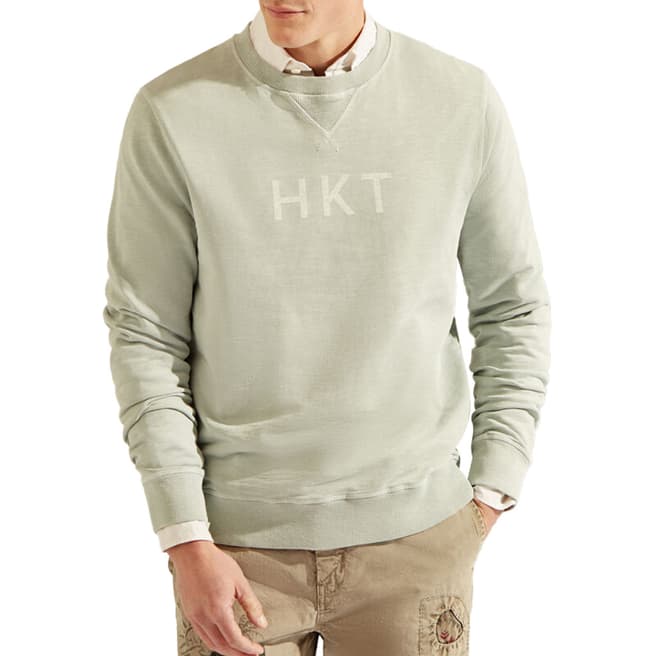 Hackett London Grey Cotton Crew Sweatshirt