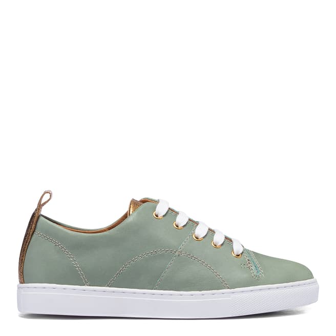 H by Hudson Mint Leather Sierra 2 Trainers