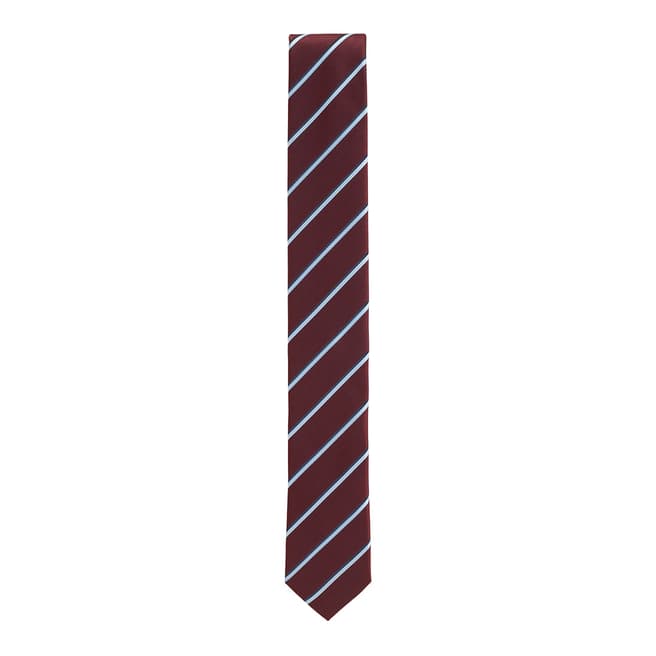 BOSS Dark Red Pointed Tie