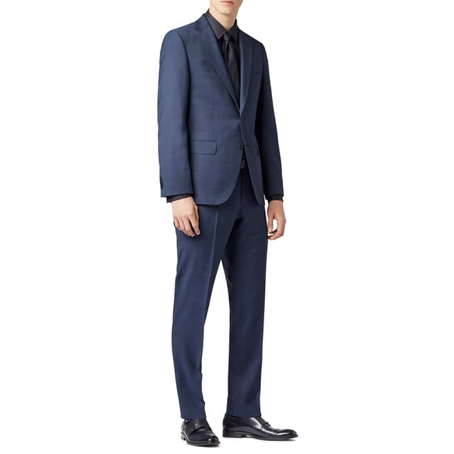 BOSS Blue Johnstons5/Lenon1 Wool Suit