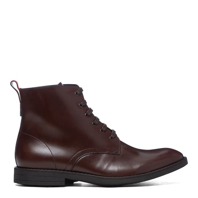 PAUL SMITH Dark Brown Hamilton Lace Up Boots