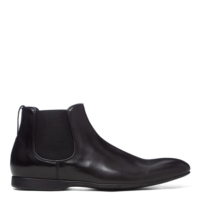 PAUL SMITH Black Leather Chelsea Boots